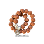 Bracciale Collezione Essenza di Namamala con semi naturali indiani di rudraksha e dettagli in argento 925.