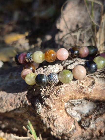 bracciale tormalina multicolore