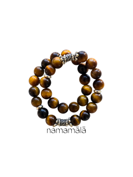 Bracciale Collezione Essenza di Namamala con pietre naturali diocchio di tigre e dettagli in argento 925.