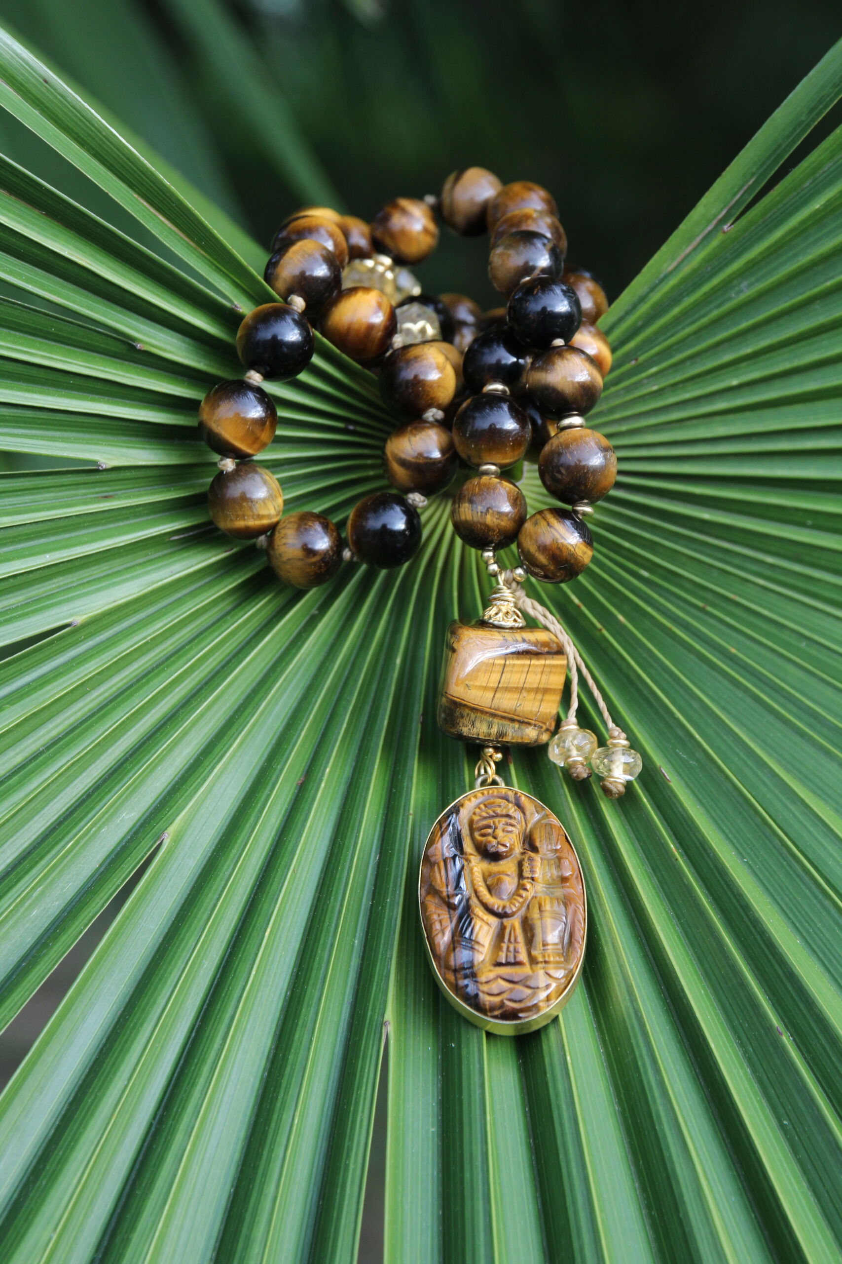 japamala agata crazy lace diaspro rosso Occhio di Tigre Citrino - immagine 1