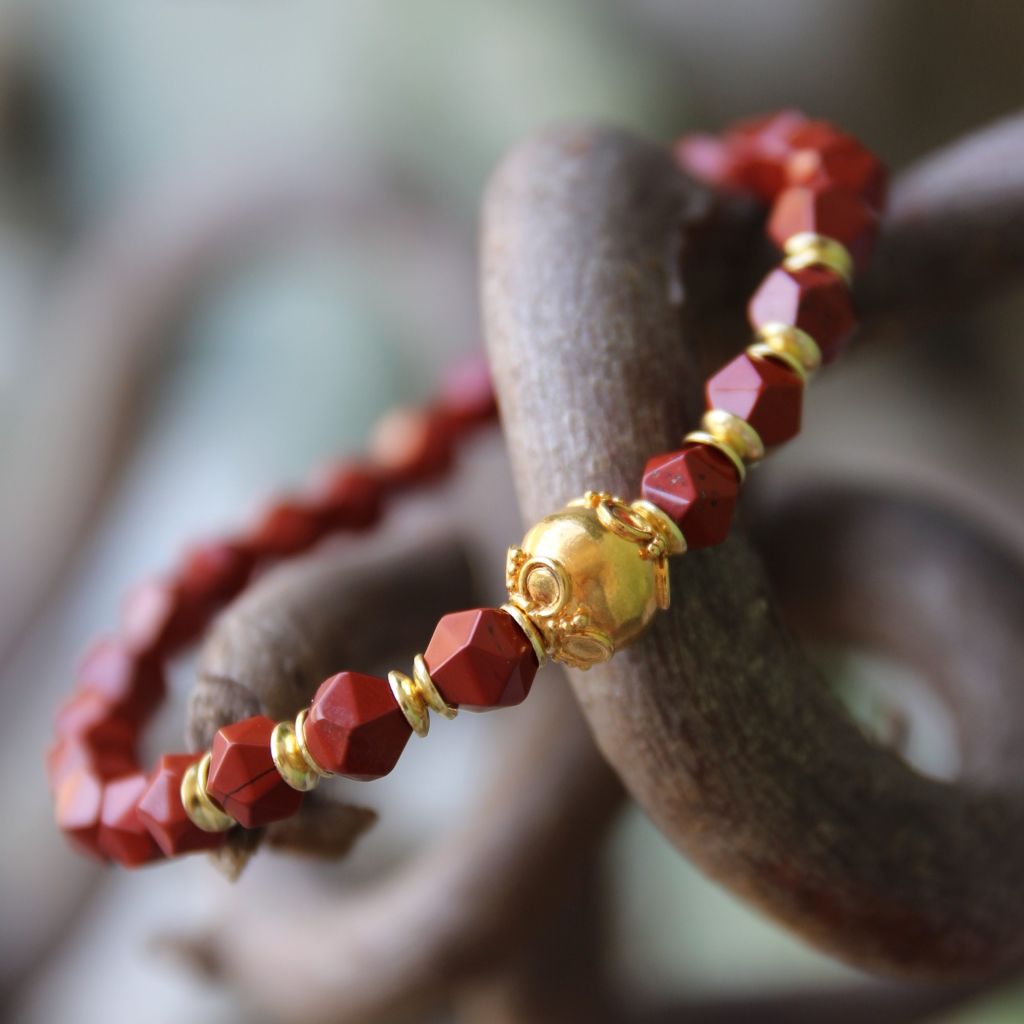 bracciale diaspro rosso