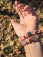 bracciale quarzo ematoide rosso