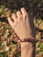 bracciale quarzo ematoide rosso