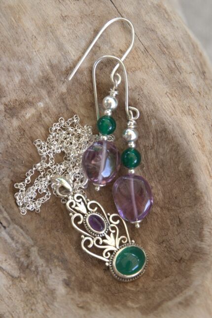 Set Onice verde Ametista