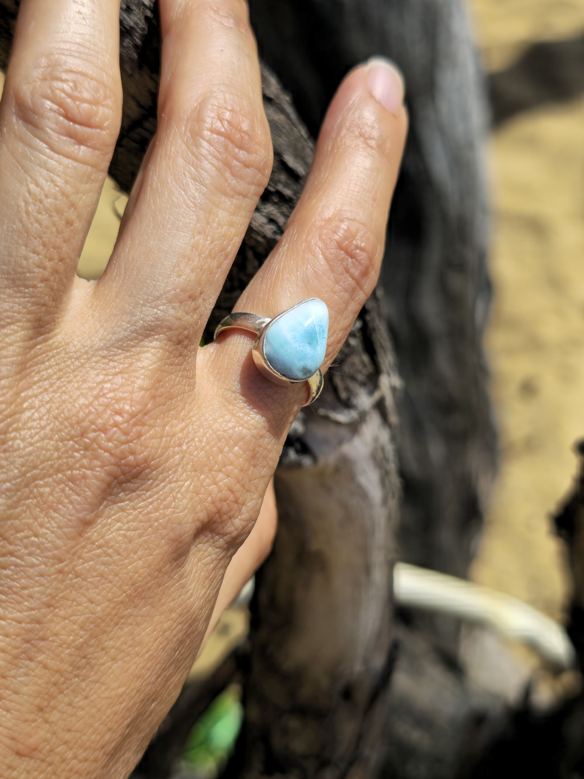 anello larimar 4_ (3) Anello Larimar #4 - Size 1,7 - immagine 4