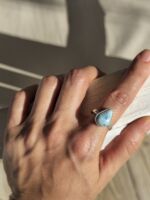 Anello Larimar #4 - Size 1,7 - immagine 7