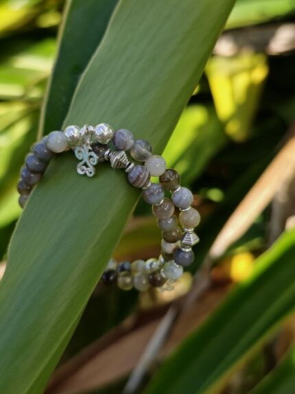 bracciale agata botswana 6 mm