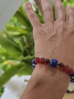bracciale corniola lapis ambra