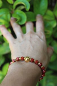 bracciale diaspro rosso
