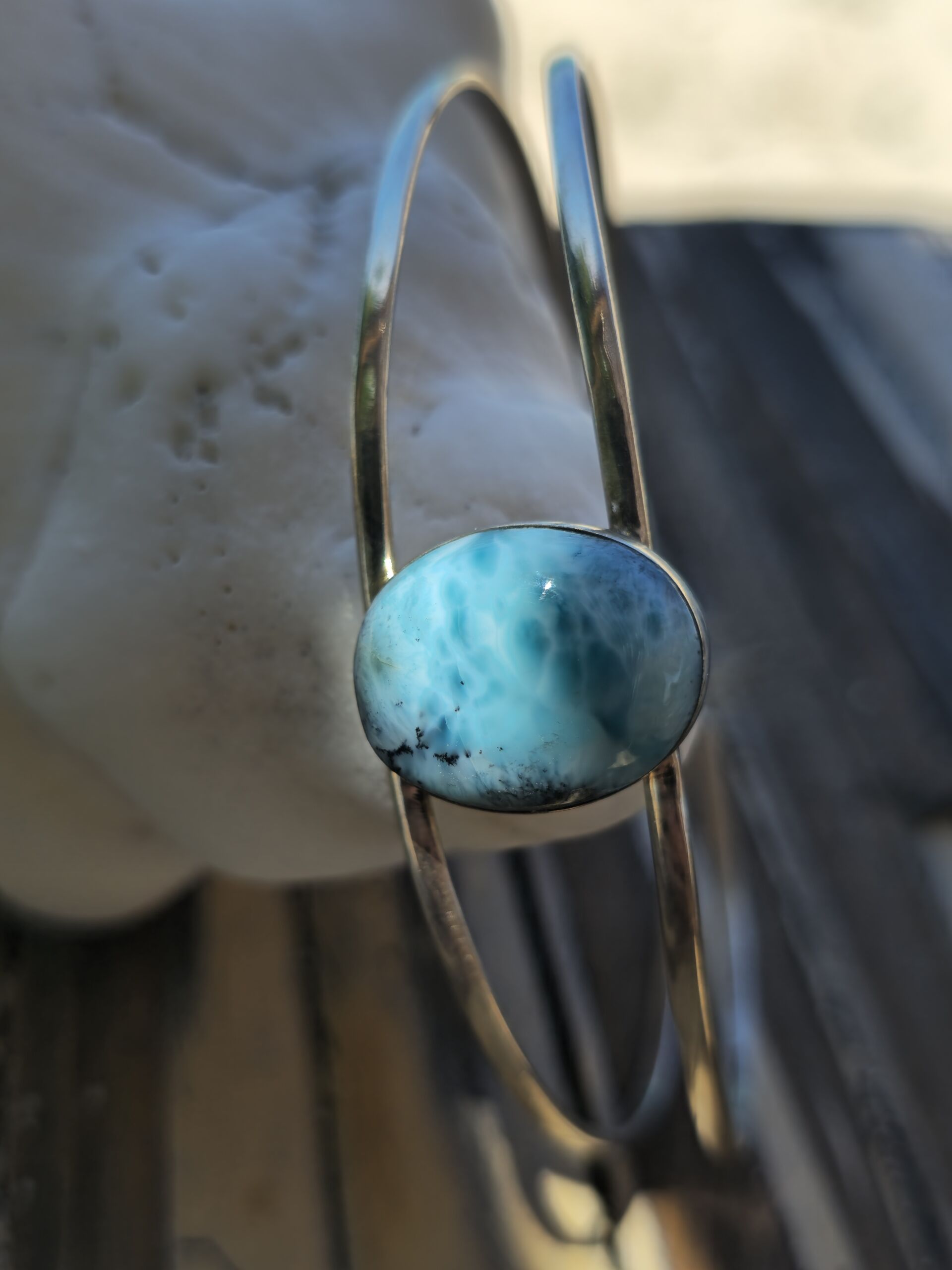 bracciale larimar rigido 2_ (2) Bracciale rigido Larimar #2 - immagine 3