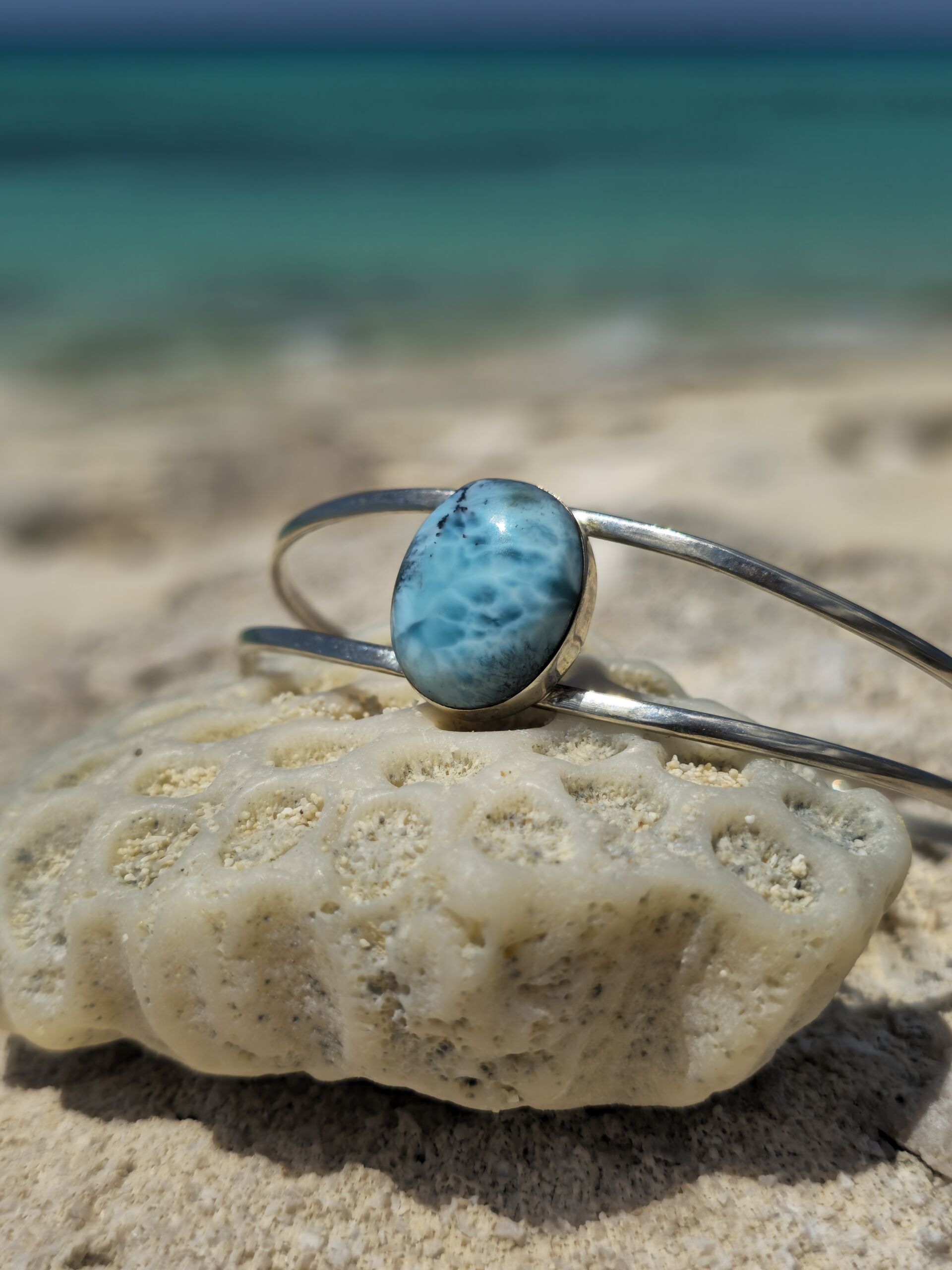 bracciale larimar rigido 2_ (8) Bracciale rigido Larimar #2 - immagine 1