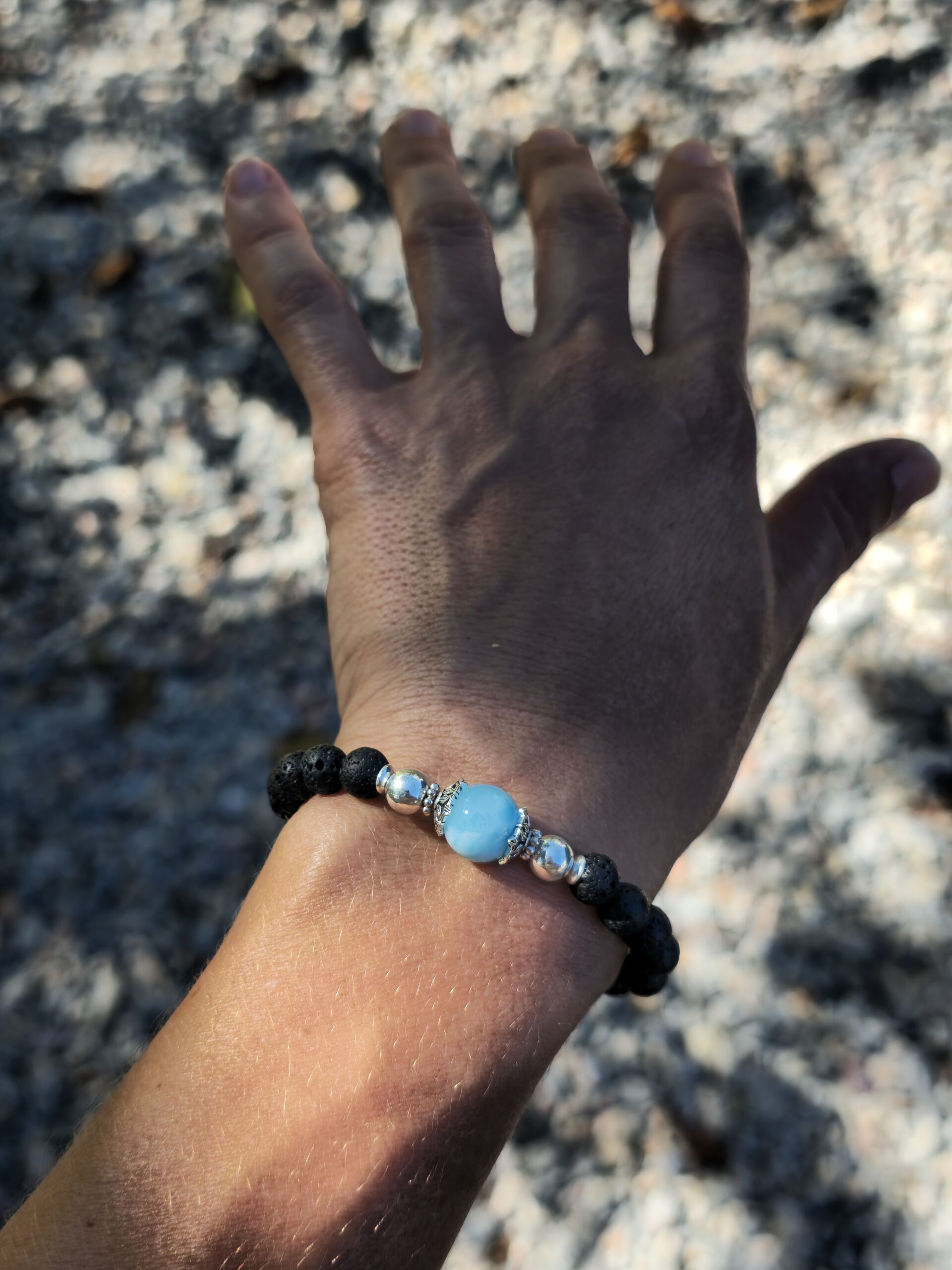 bracciale lava larimar bracciale lava larimar