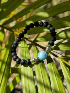 bracciale lava larimar