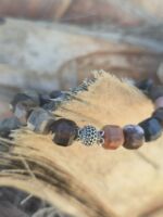 bracciale legno pietrificato