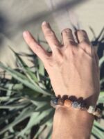 bracciale legno pietrificato