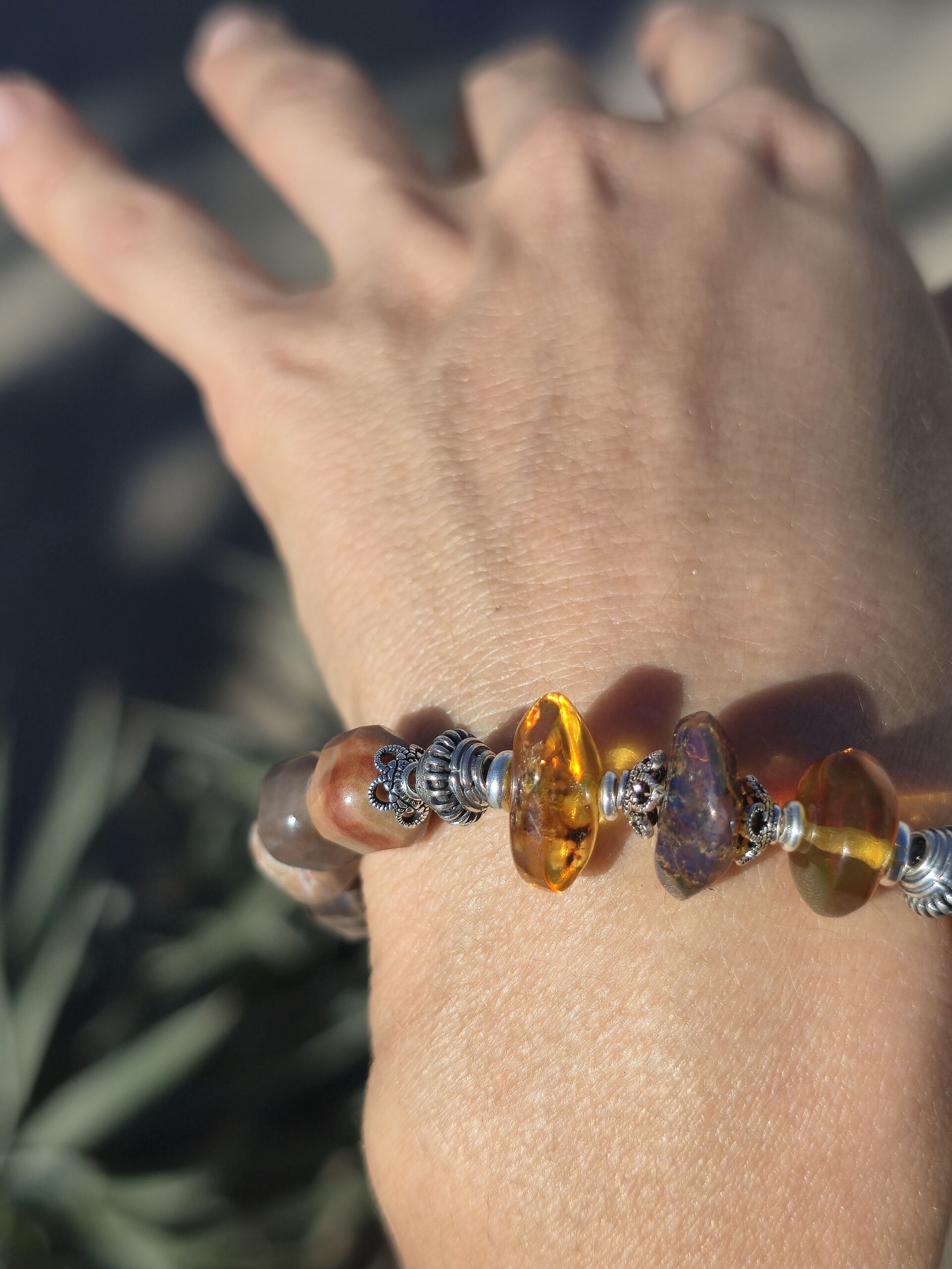 bracciale legno pietrificato ambra bracciale legno pietrificato ambra