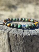 bracciale nazar turchese africano occhio di tigre