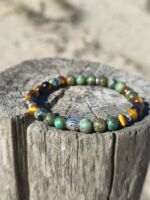 bracciale nazar turchese africano occhio di tigre