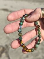 bracciale nazar turchese africano occhio di tigre