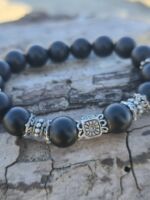 bracciale onice nero