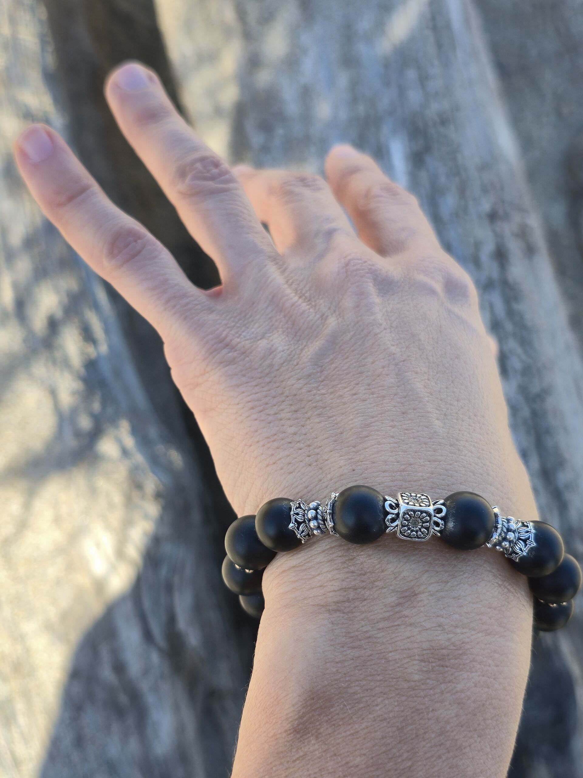 bracciale onice nero bracciale onice nero