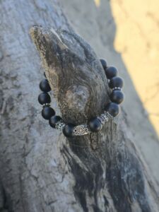 bracciale onice nero