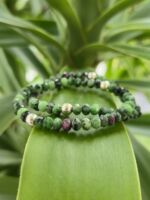 bracciale rubino zoisite