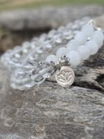 bracciale selenite quarzo