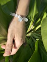 bracciale selenite quarzo