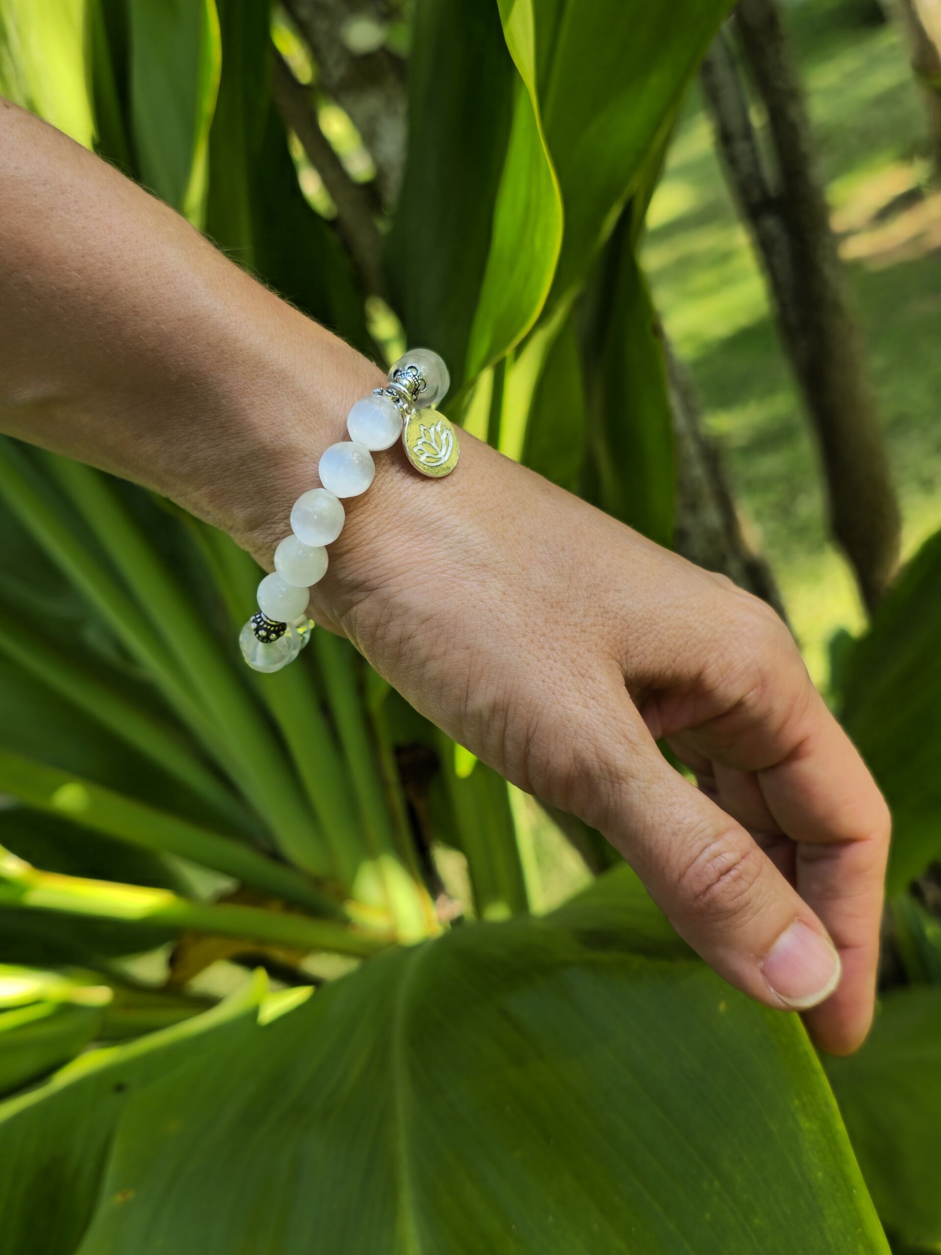 bracciale selenite quarzo bracciale selenite quarzo
