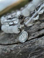 bracciale selenite quarzo