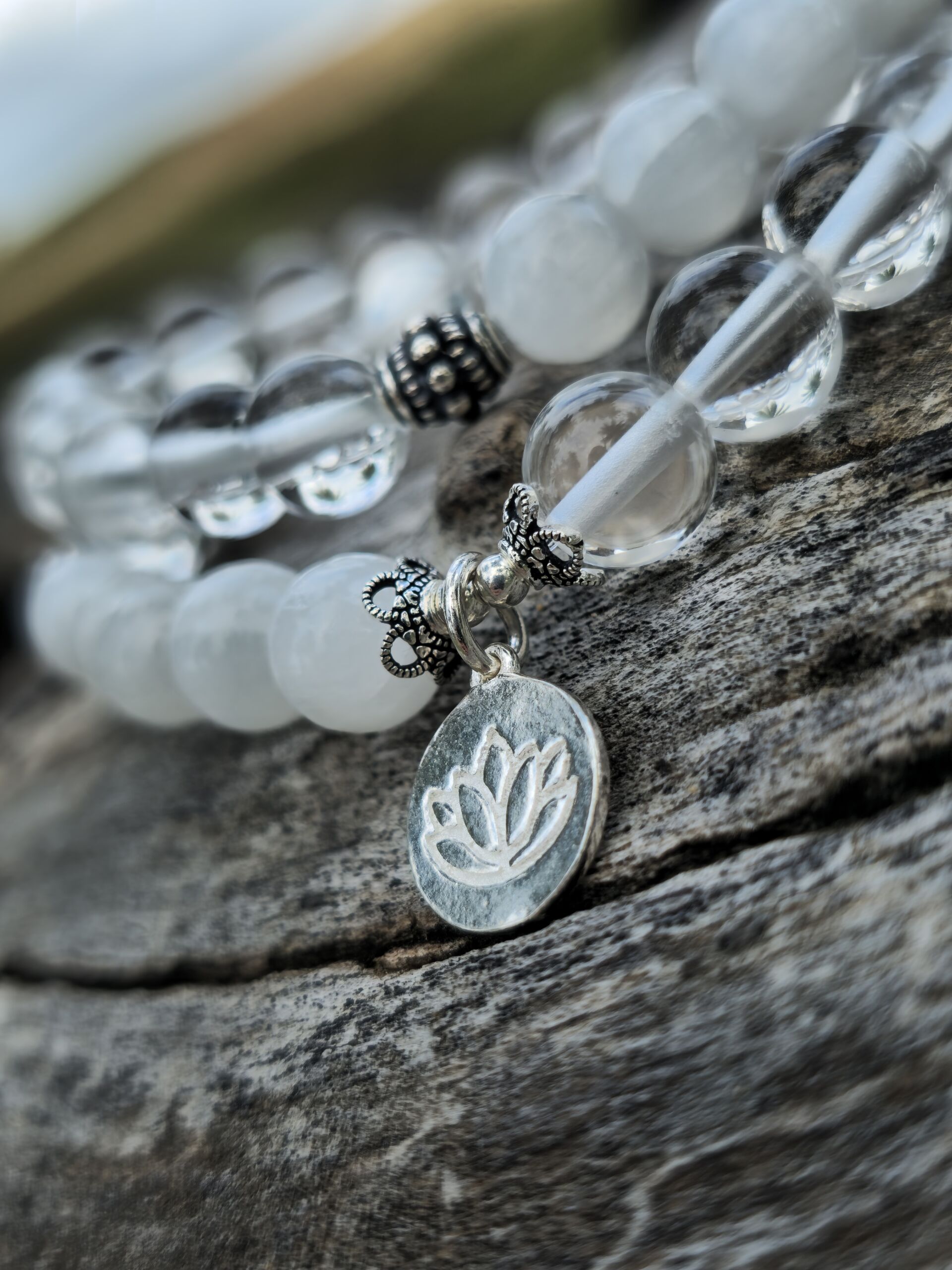 bracciale selenite quarzo bracciale selenite quarzo