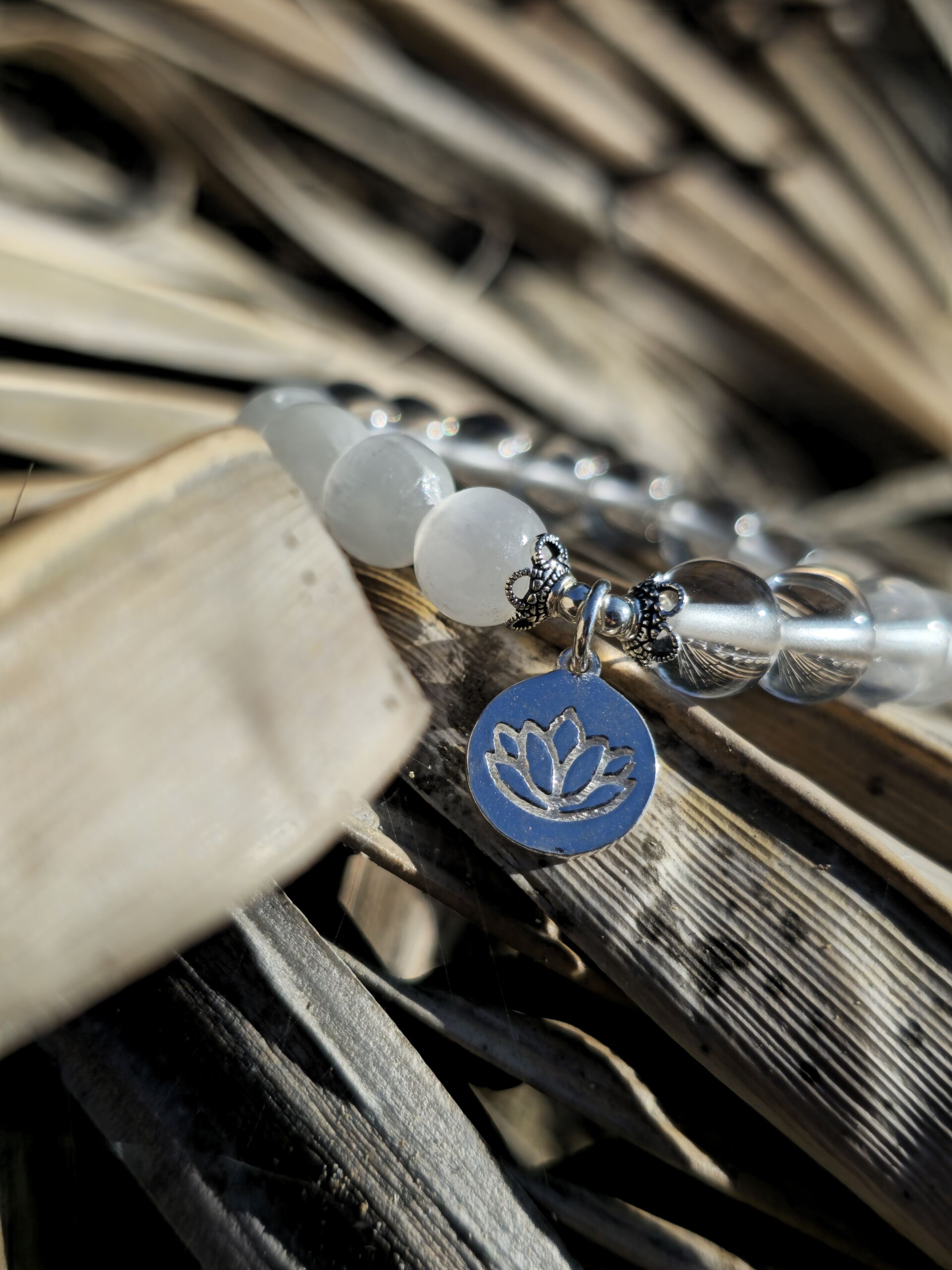 bracciale selenite quarzo bracciale selenite quarzo