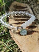 bracciale selenite quarzo