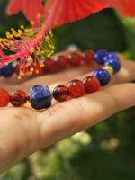 bracciale corniola lapis ambra