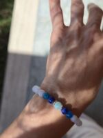 bracciale sfumature di blu 6 mm
