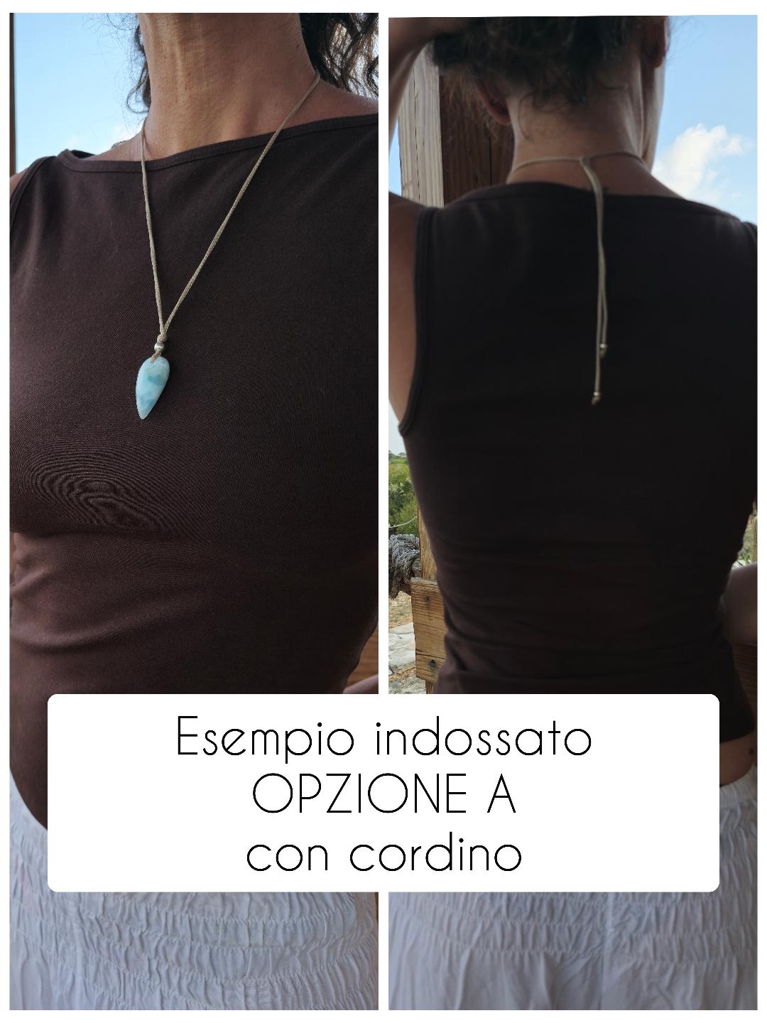 esempio indossato opzione A ** Esempio montatura cordino - immagine 6