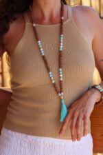 japamala 72 larimar rudraksha oro