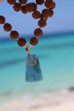 japamala 54 rudraksha larimar