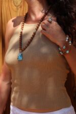 japamala 54 rudraksha larimar