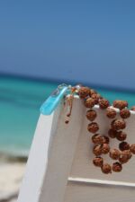 japamala 54 rudraksha larimar