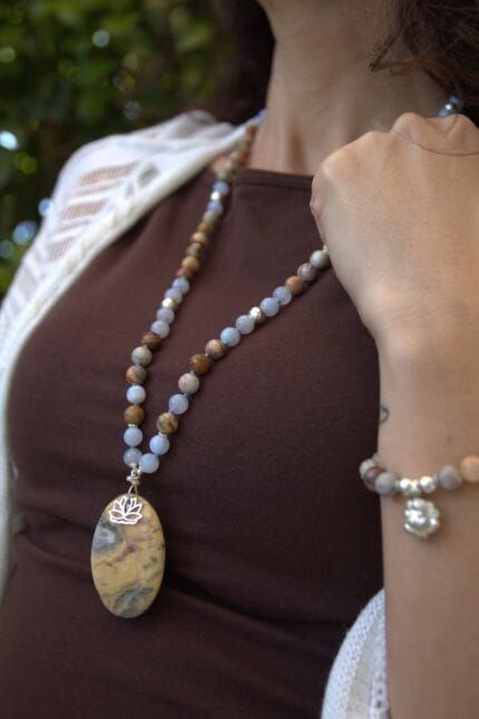 japamala 72 agata crazy lace calcedonio