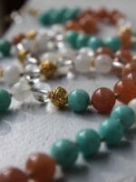 japamala amazzonite quarzo pietra del sole labradorite bianca