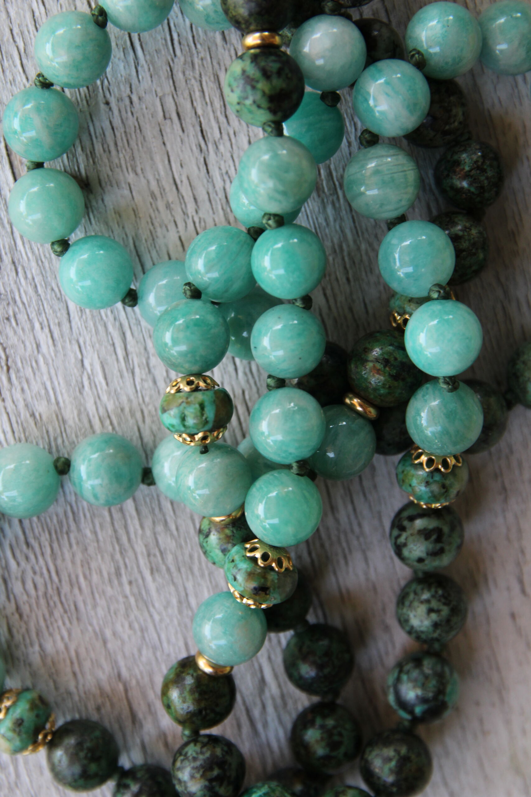 japamala amazzonite turchese africano japamala amazzonite turchese africano