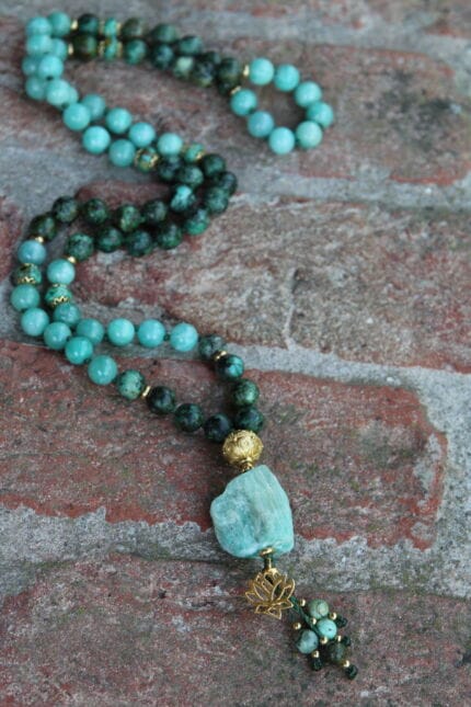 japamala amazzonite turchese africano