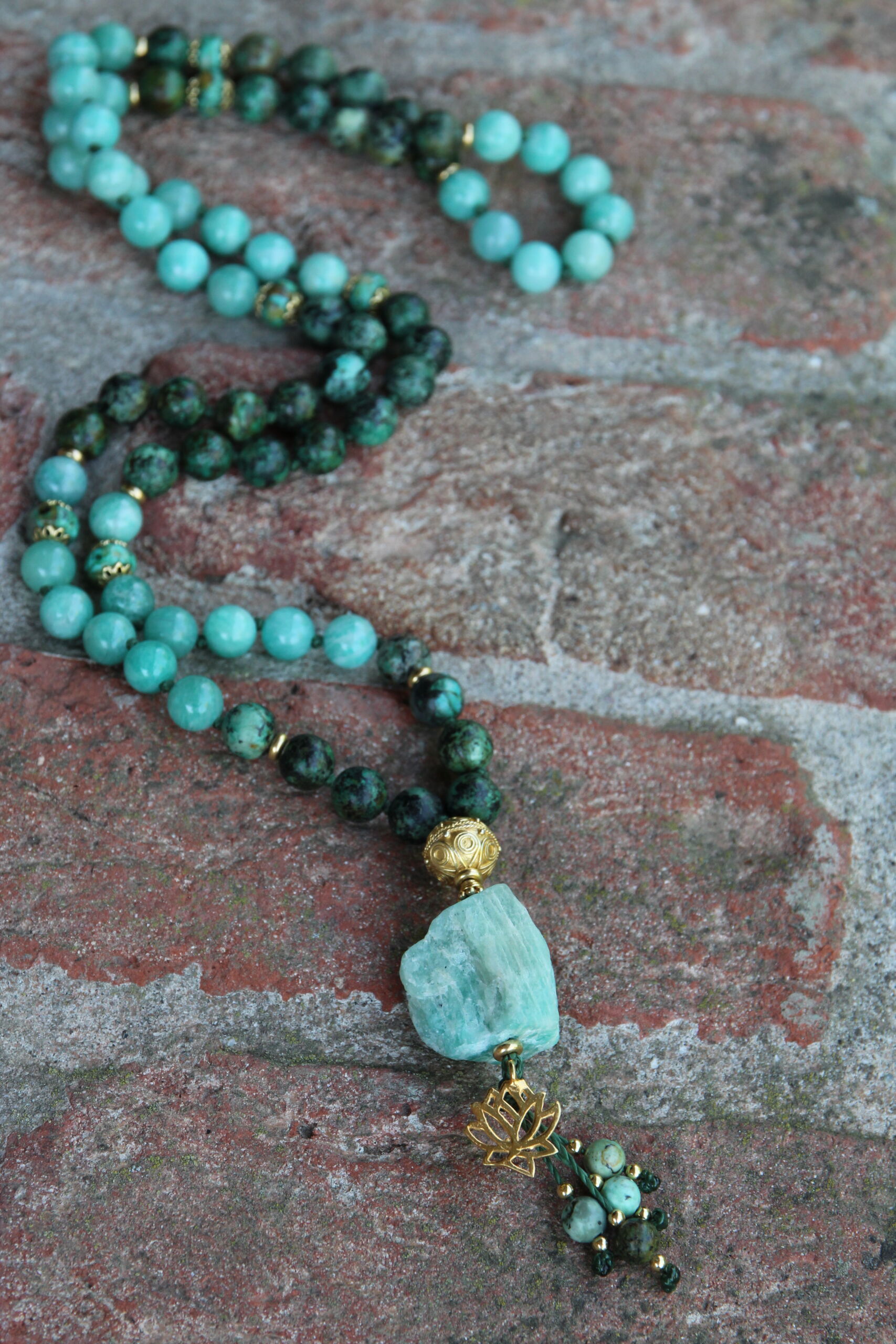 japamala amazzonite turchese africano japamala amazzonite turchese africano