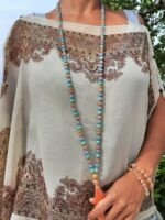 japamala angelite pietra del sole amazzonite fiore di loto oro