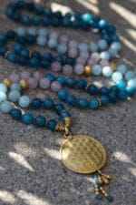 japamala apatite acquamarina quarzo rosa