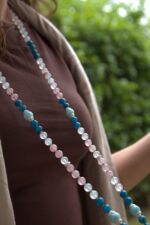 japamala apatite quarzo rosa labradorite larimar