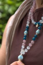 japamala apatite quarzo rosa labradorite larimar